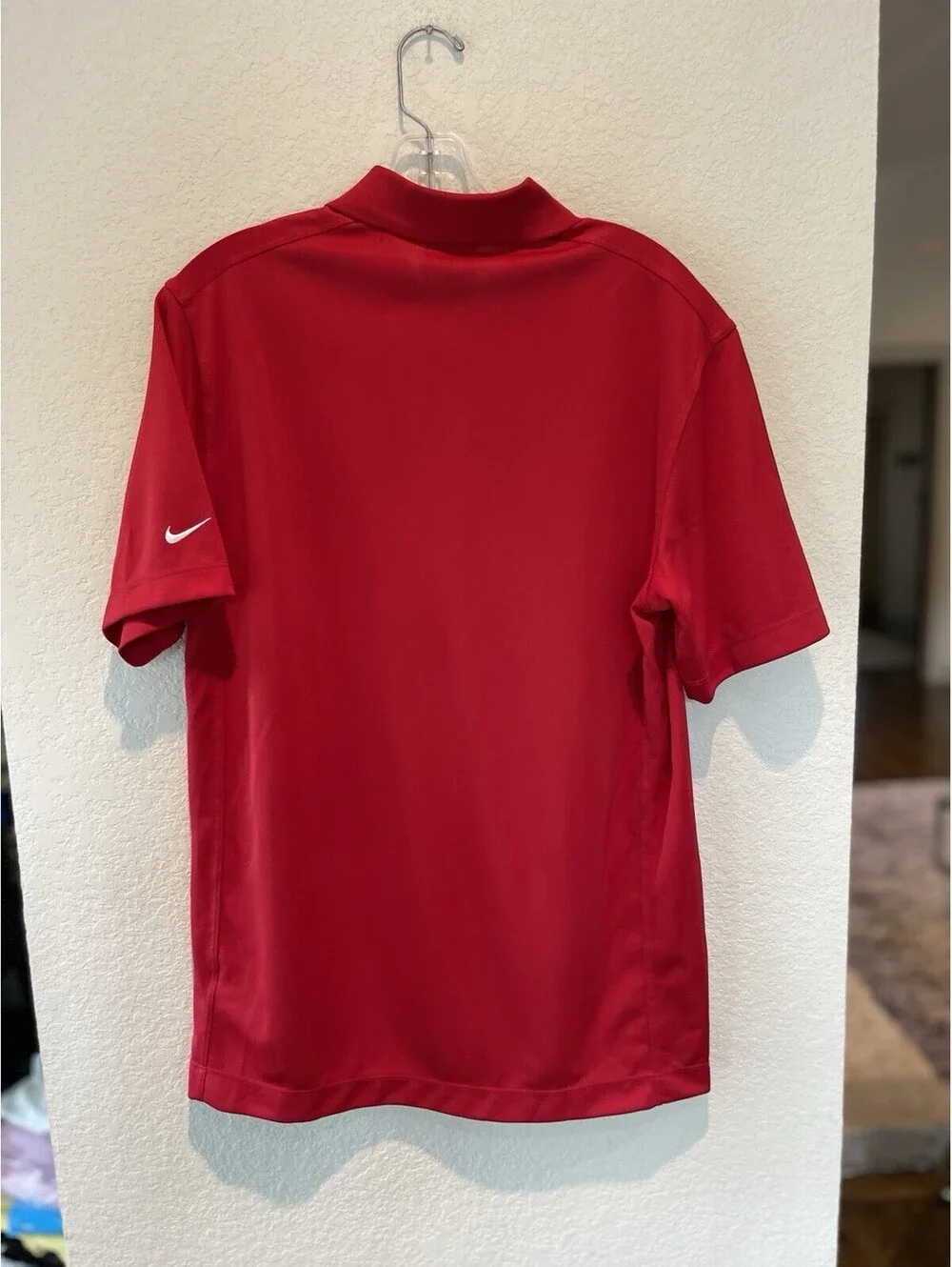Nike Dri Fit Golf Red Logo Polo NWT  Size M